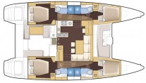 Catamaran OKEANOS - Layout